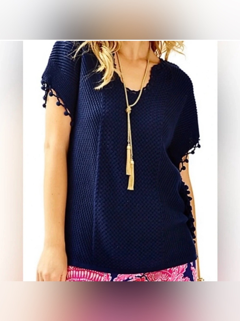 Lilly Pulitzer Keating Sweater in True Navy